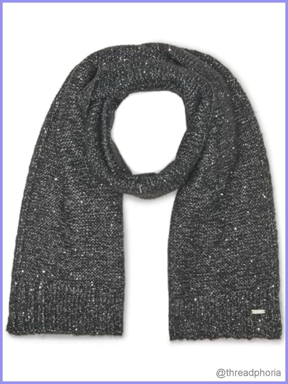 Womens Sequin Beanie and Matching Scarf Set Winter Accessories Knit